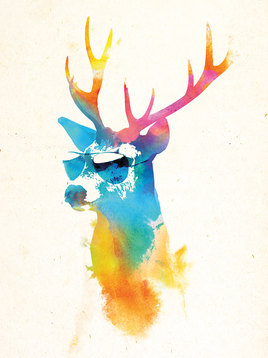 Robert Farkas's Sunny Stag Canvas Prints