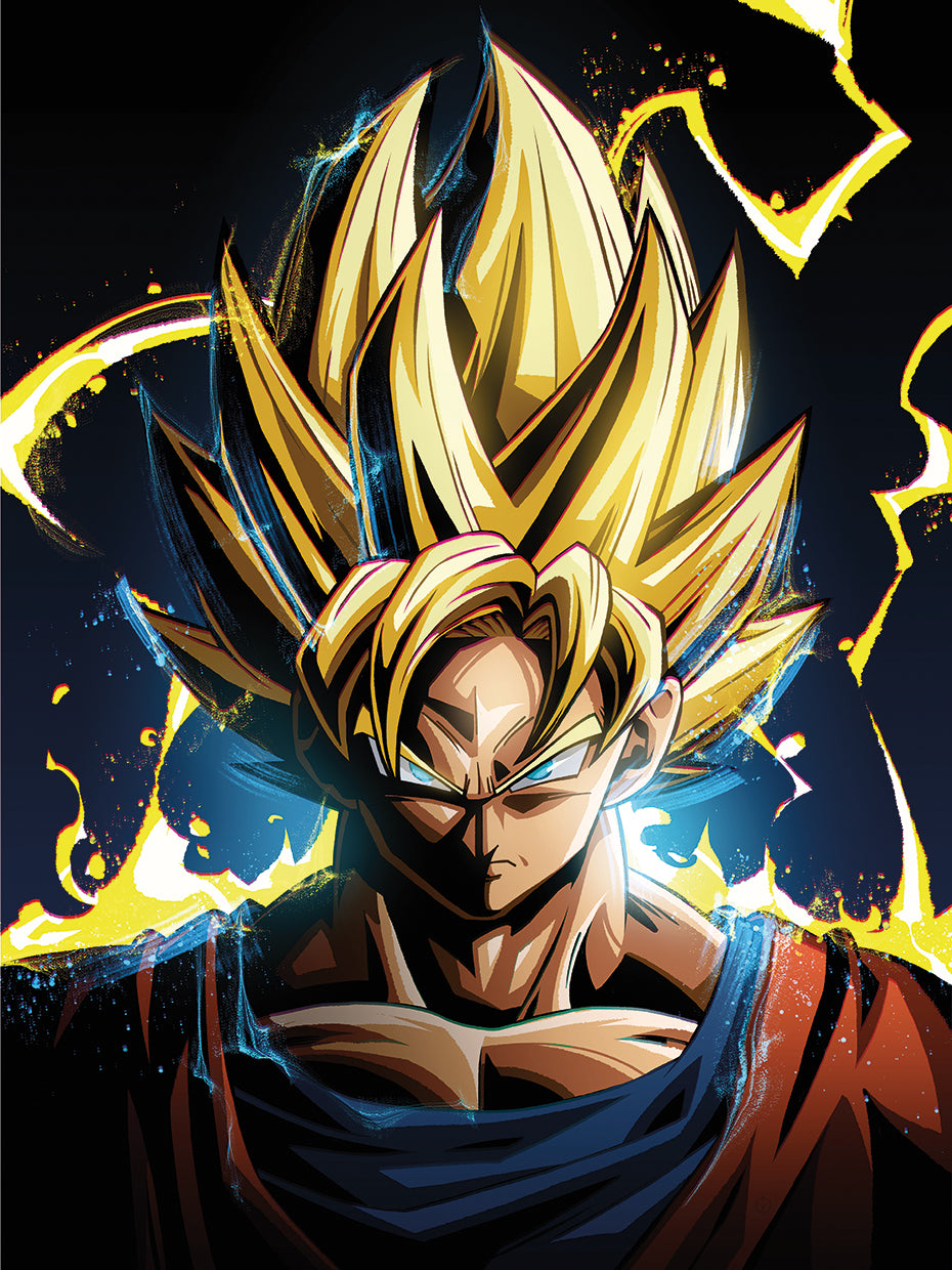 Nikita Abakumov's Super Saiyan Goku Canvas Art Prints | Fine Art Canvas