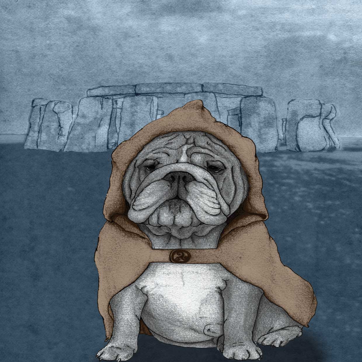 ARTCANVAS English 2024 Bulldog English Dog Canvas Art Print