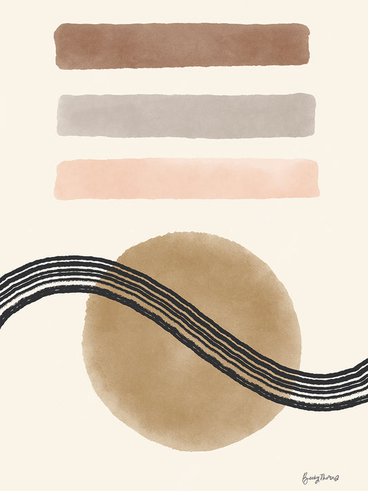 Geo Abstract IV Neutral Pinks