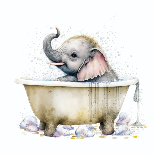 Elephant in Bathtub 7