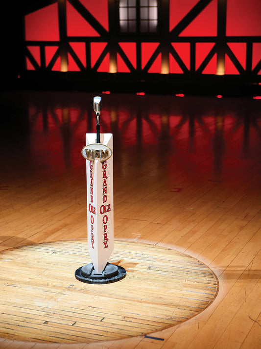 Grand Ole Opry Stage Hardwood Flooring and Mic Circle 1