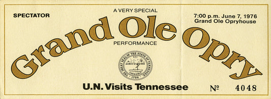 Opry U.N. Visits Tennessee Ticket