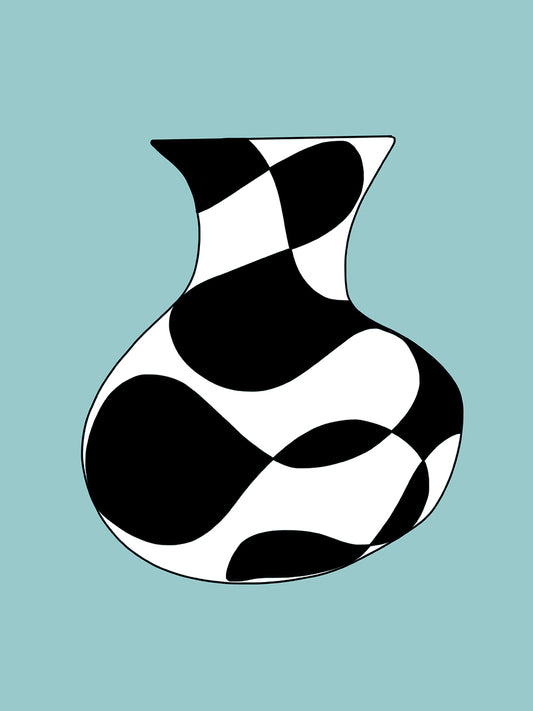 Abstract Patterned Vase