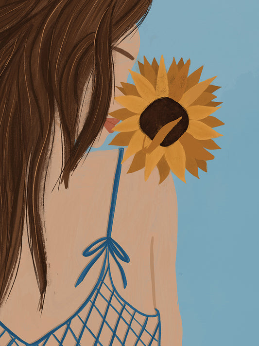 Girl with a Sunflower