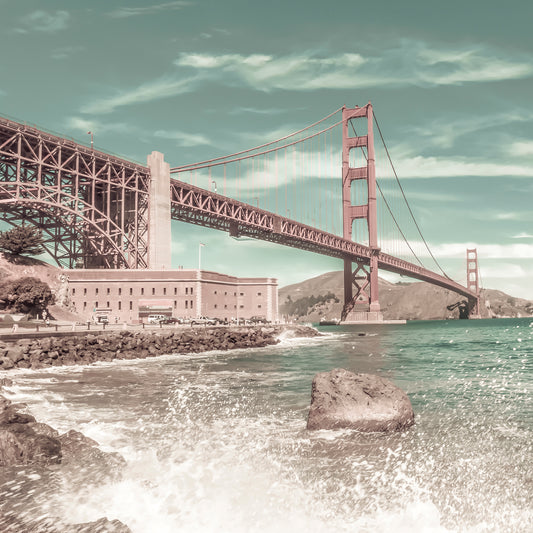 GOLDEN GATE BRIDGE Coastline Impression | urban vintage style