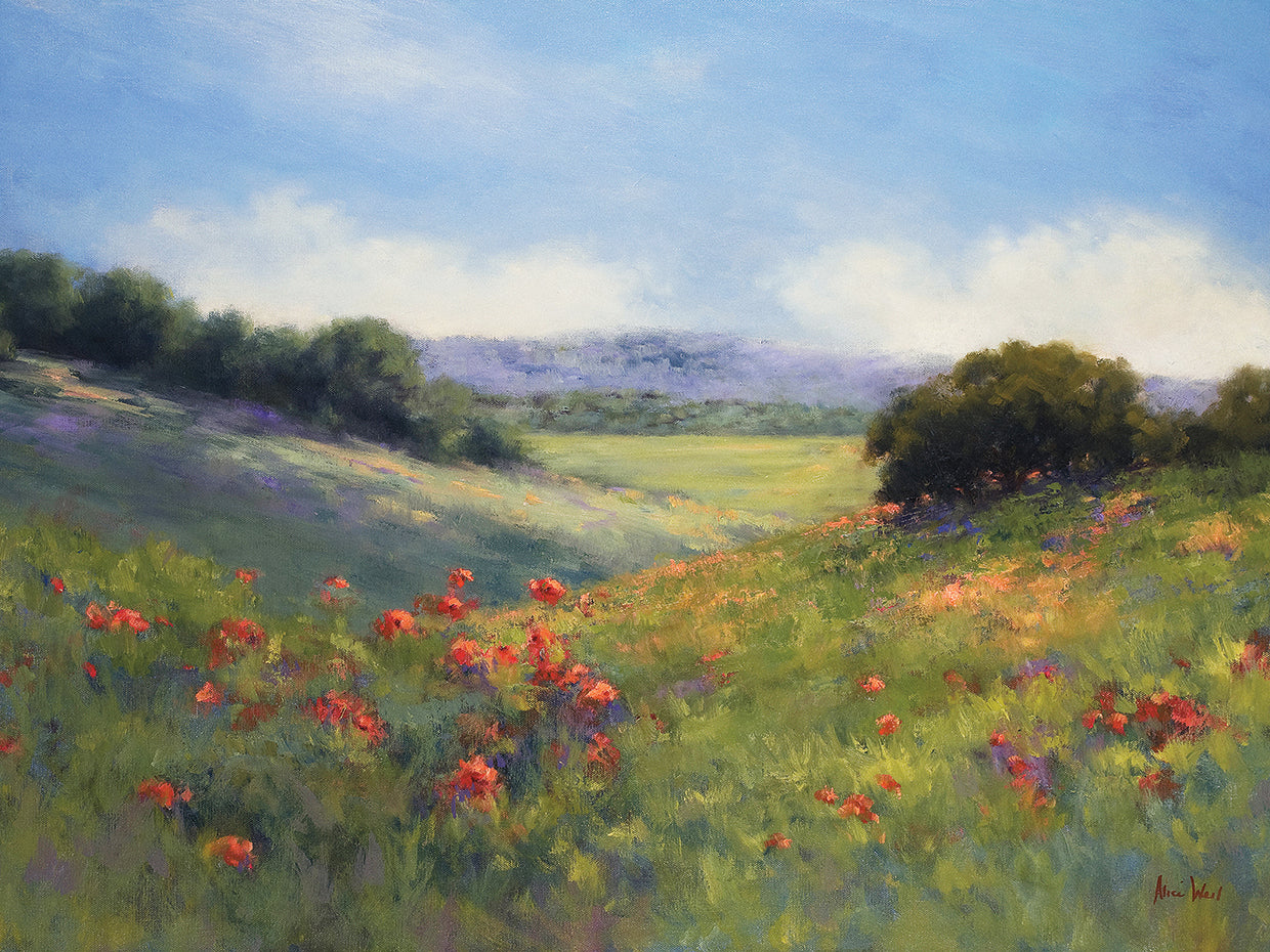 Poppies with a View by Alice Weil | FineArtCanvas.com – Fineartcanvas.com