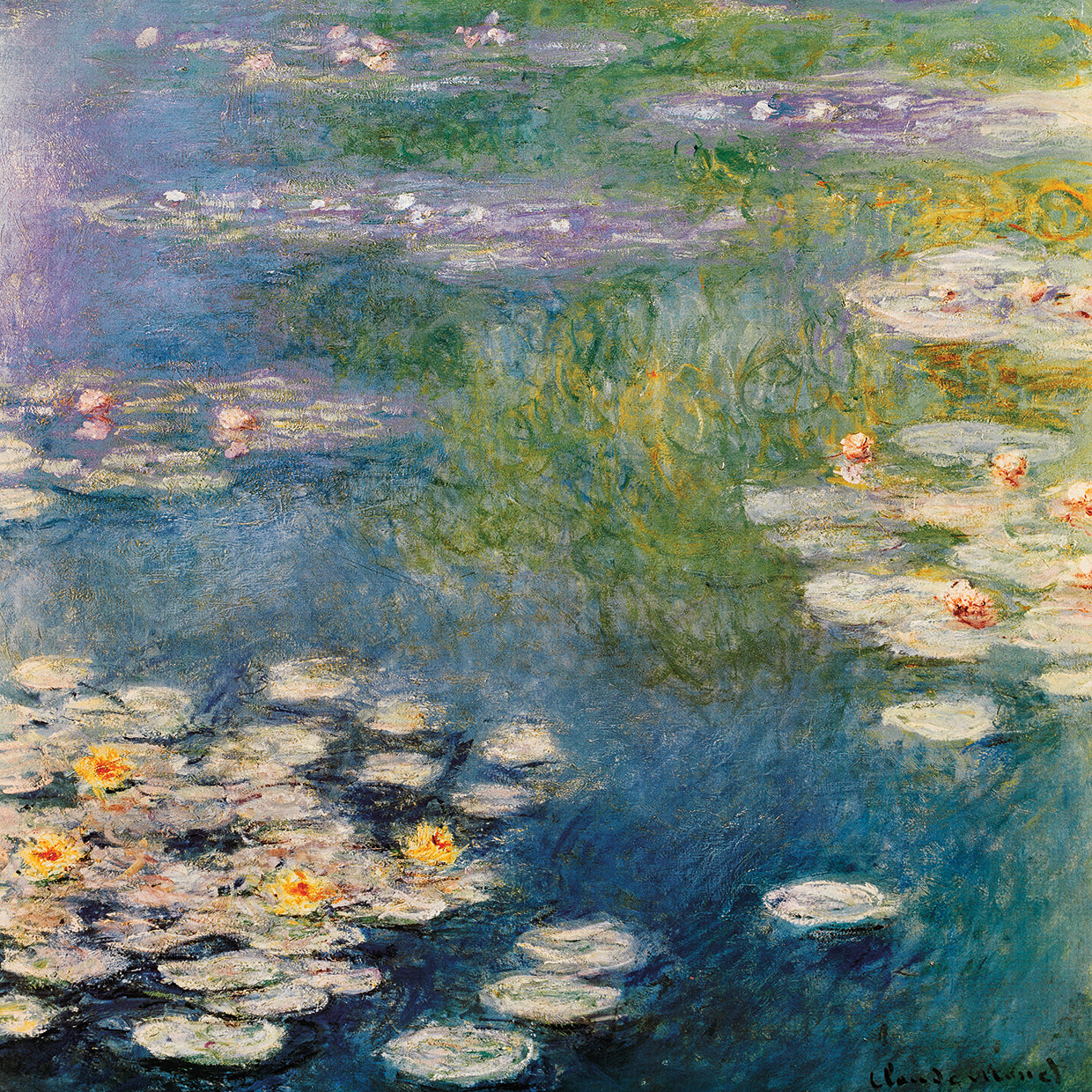 Waterlillies At Giverny 1908 Canvas Print – Fineartcanvas.com