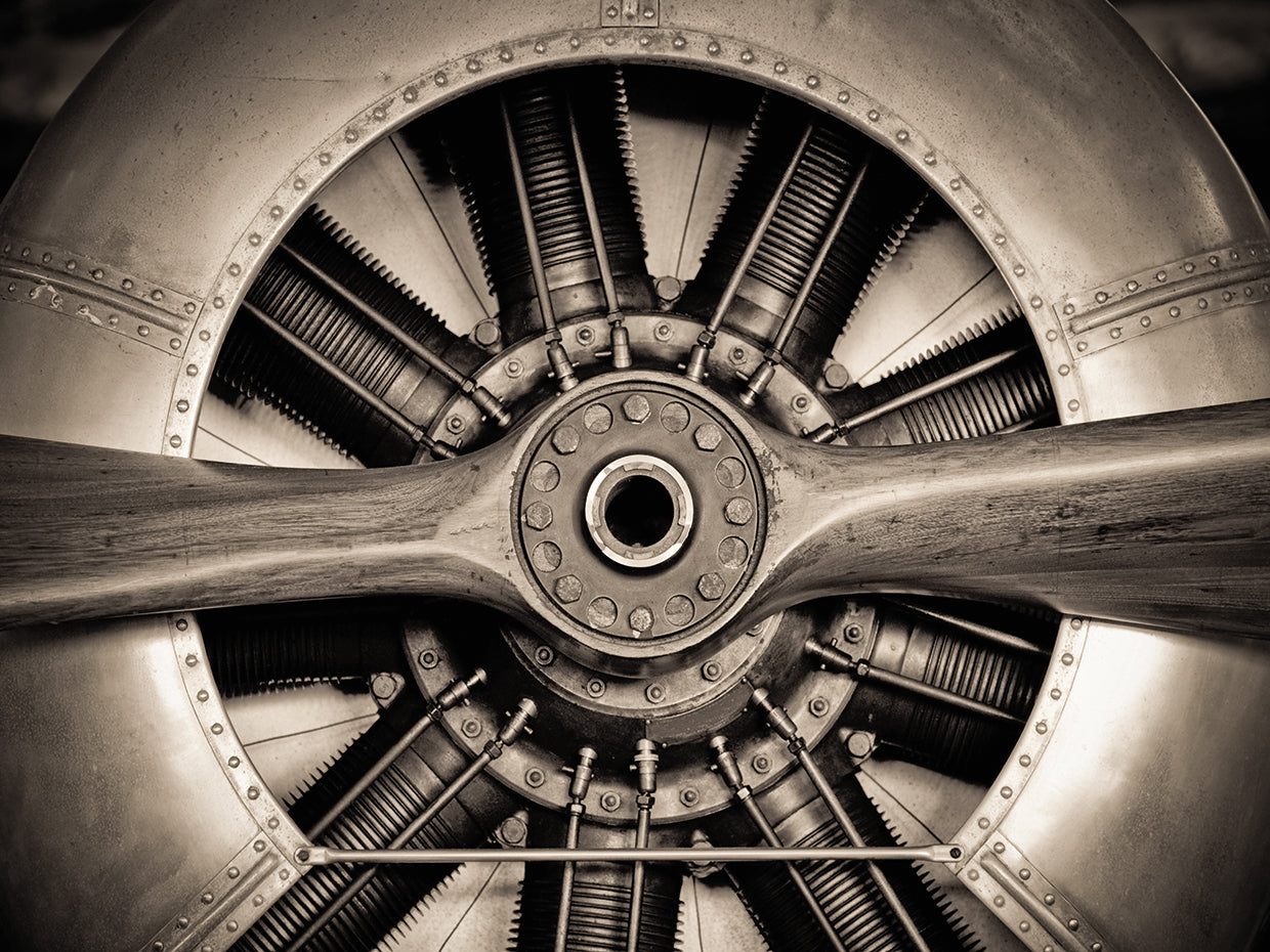 Vintage Aircraft Engine by DP Gallery | FineArtCanvas.com ...