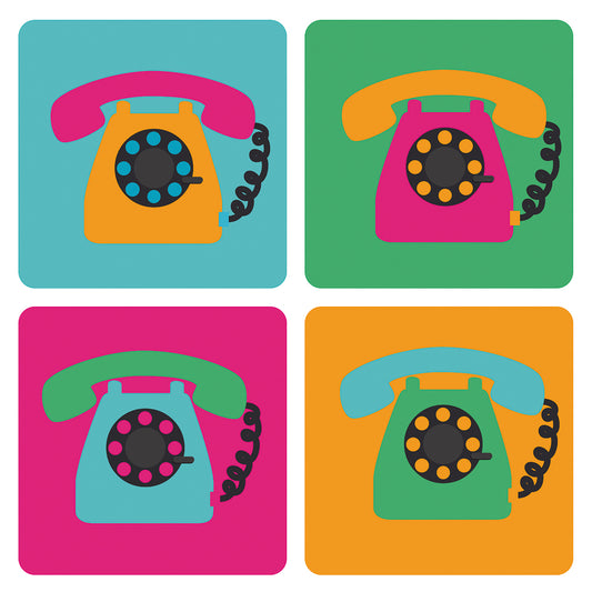 Pop Art Dial Phones