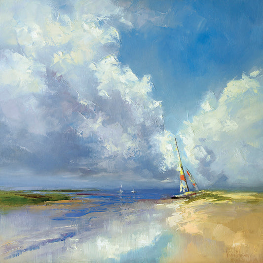 Sailboat on a Sandy Beach