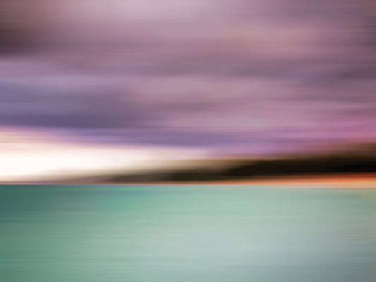 Turquoise Waters Blurred Abstract