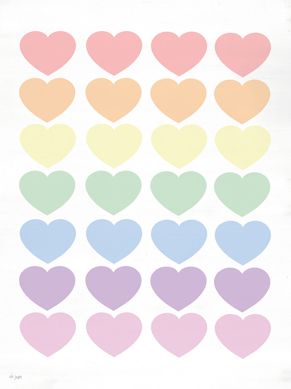 Jaxn Blvd.'s Pastel Hearts Canvas Art Prints | Fine Art Canvas ...