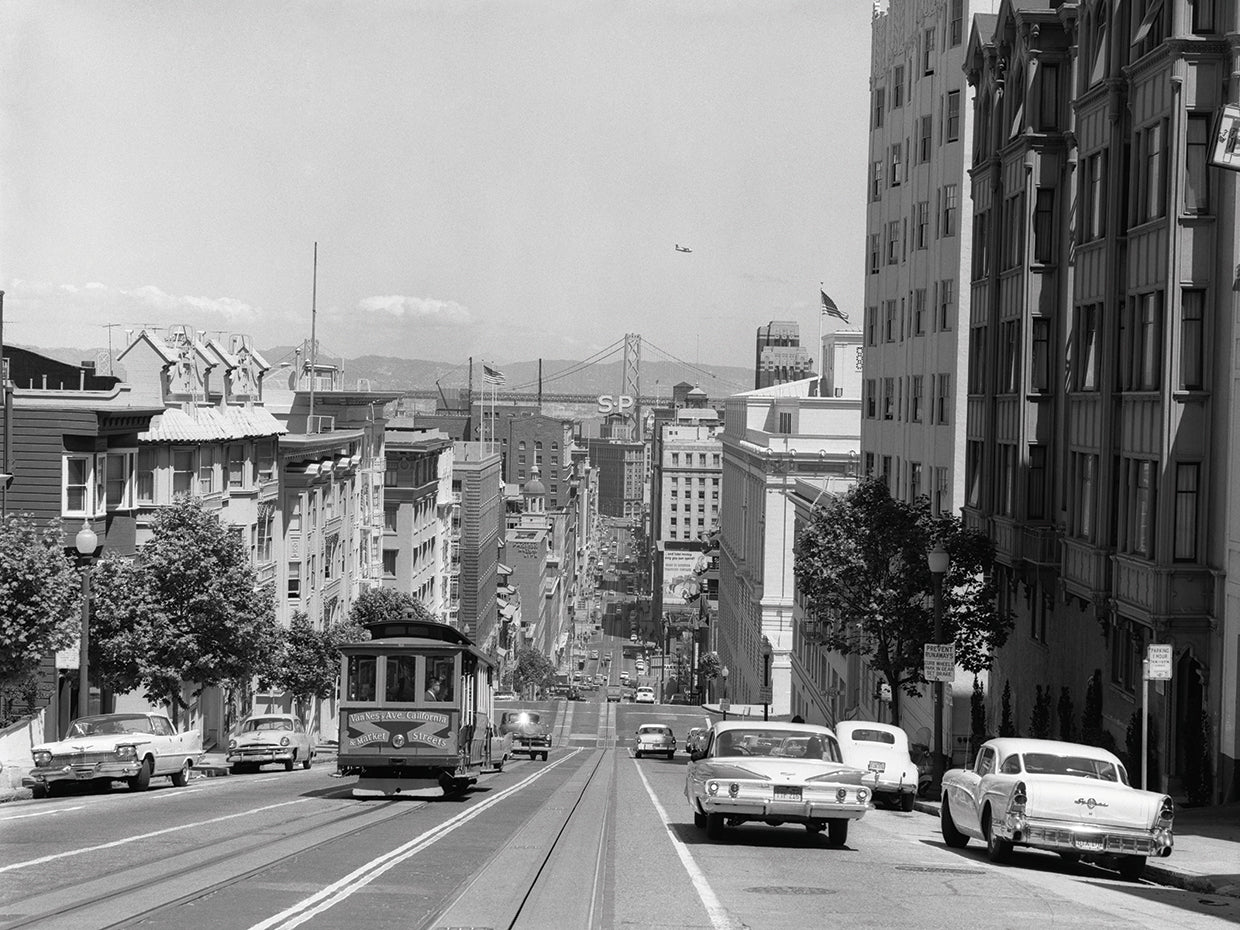 Vintage Images's Vintage Cable Car SF Canvas Art Prints | Fine Art