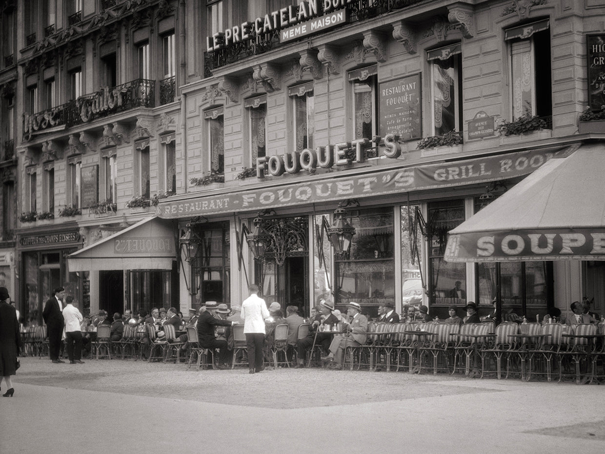 Vintage Images's Vintage Cafe Corner Paris Canvas Art Prints | Fine Art ...