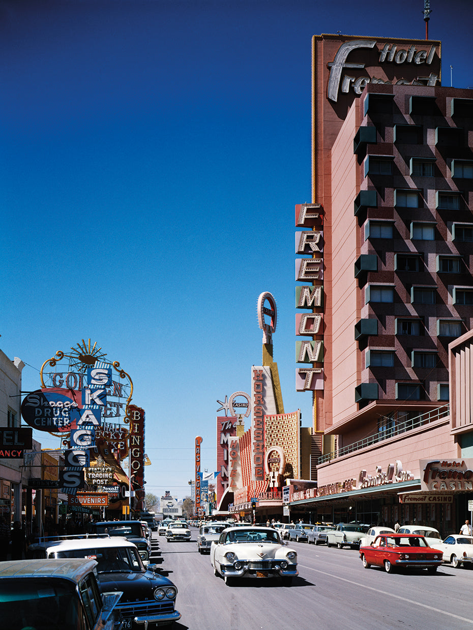 Vintage Images's Vintage Vegas Downtown Canvas Art Prints | Fine Art