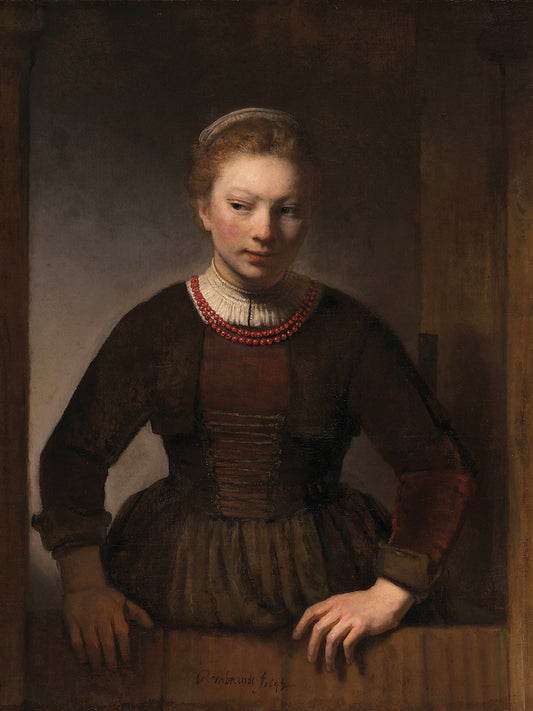 Young Woman at an Open Half-Door (1645)