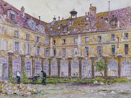 The cloister of the Abbaye-aux-Bois, rue de Sèvres (1906)