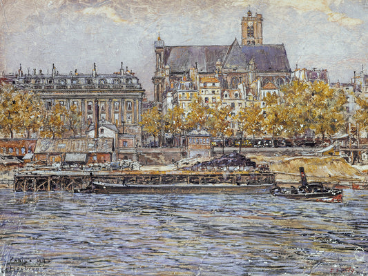 The Quai de l'Hôtel-de-Ville and the Church of Saint-Gervais-Saint-Protais (1899)