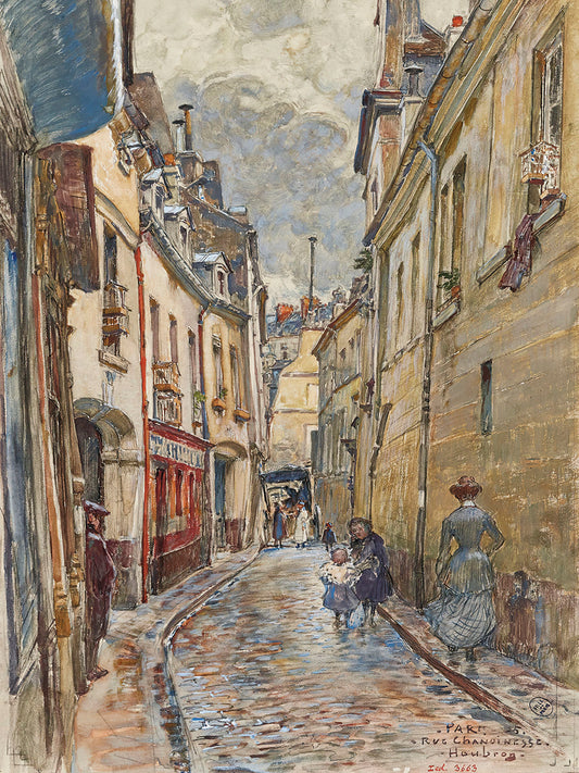 Rue Chanoinesse, in 1905. 4th arrondissement (1905)