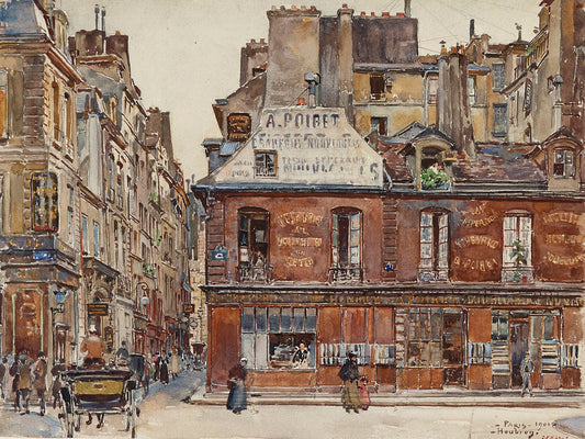 Sauval Street, seen from Saint-Honoré Street, in 1901. 1st arrondissement (1901)