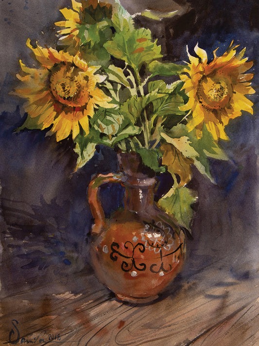 Sunny Day Sunflowers Art