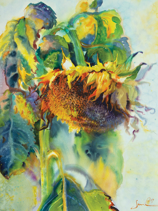 Sunflower Art. Sunny Day Sunflowers Art