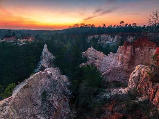 Sunset at Providence Canyon