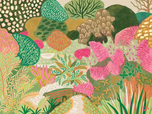 Pink and Green Garden